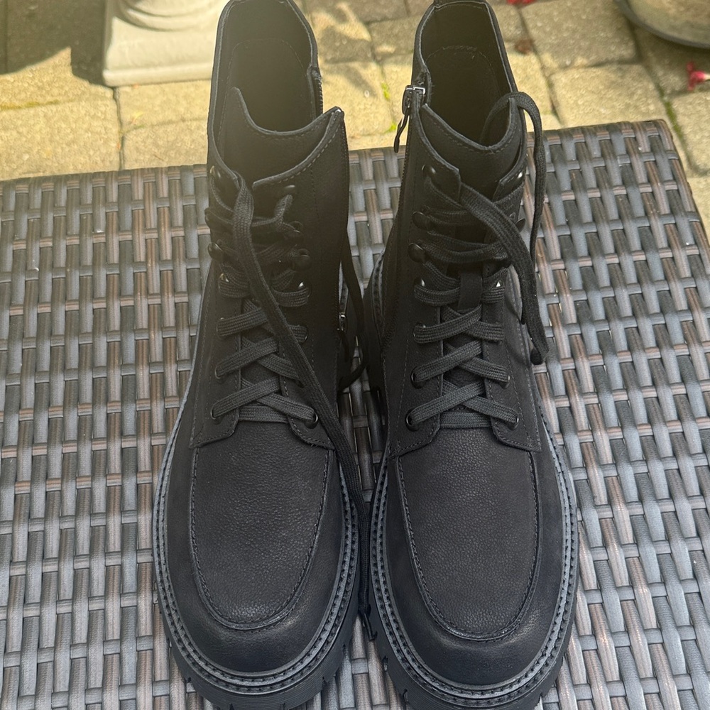 NWOT Steve Madden Black Men's walvia boots size 9.5 - Picture 8 of 11